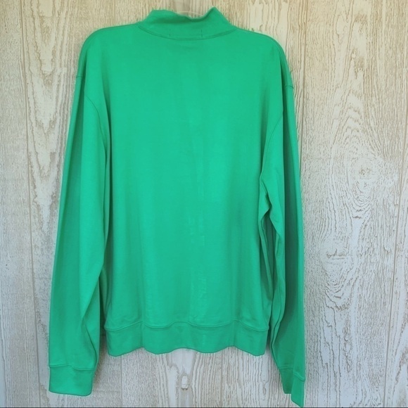 Martin Lime Longsleeve 1/4 Zip Interlock Pullover - Picture 2 of 8